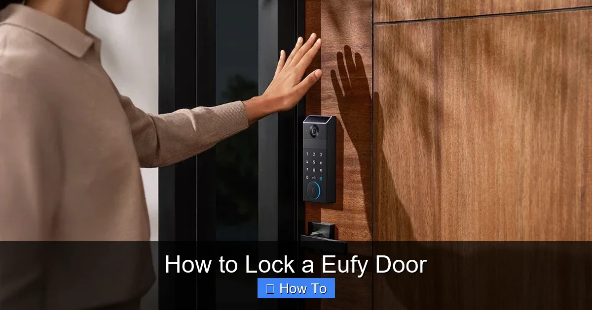 How to Lock a Eufy Door