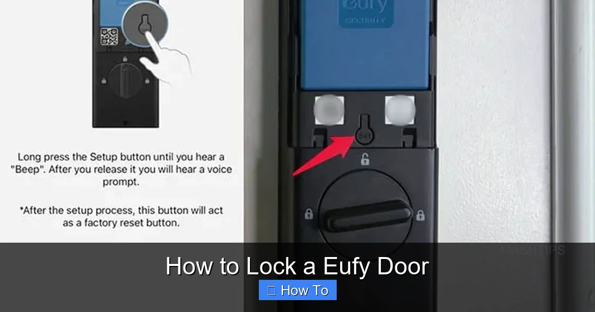 How to Lock a Eufy Door