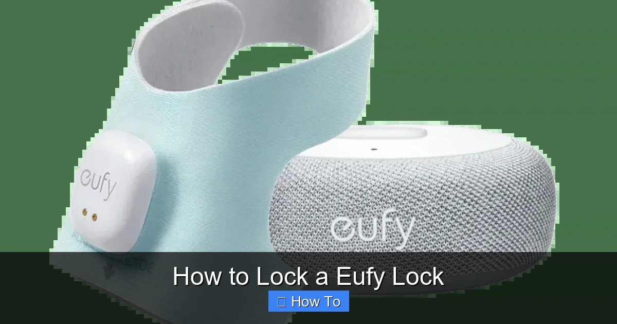 How to Lock a Eufy Lock