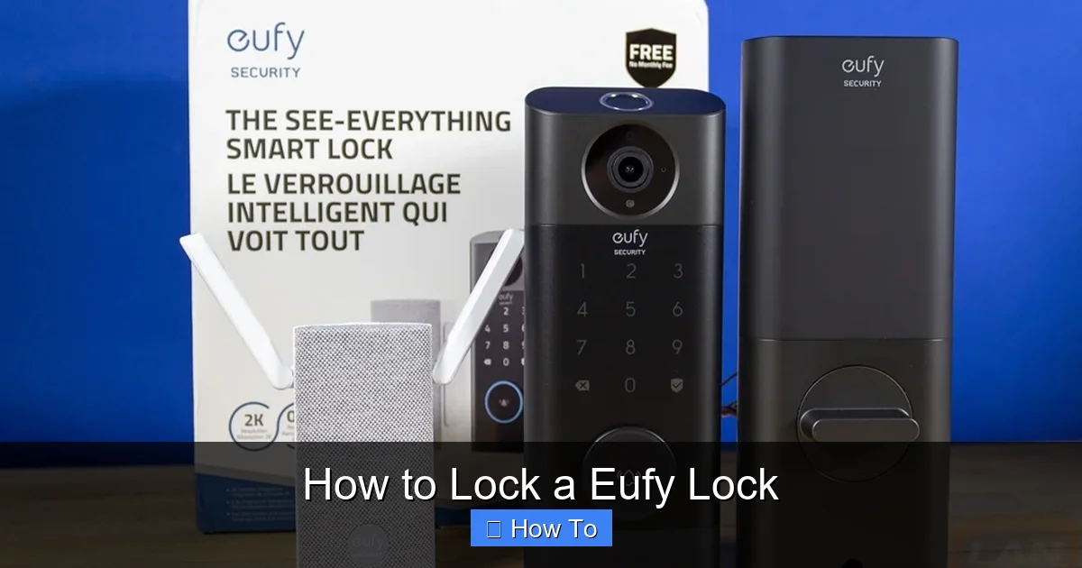 How to Lock a Eufy Lock