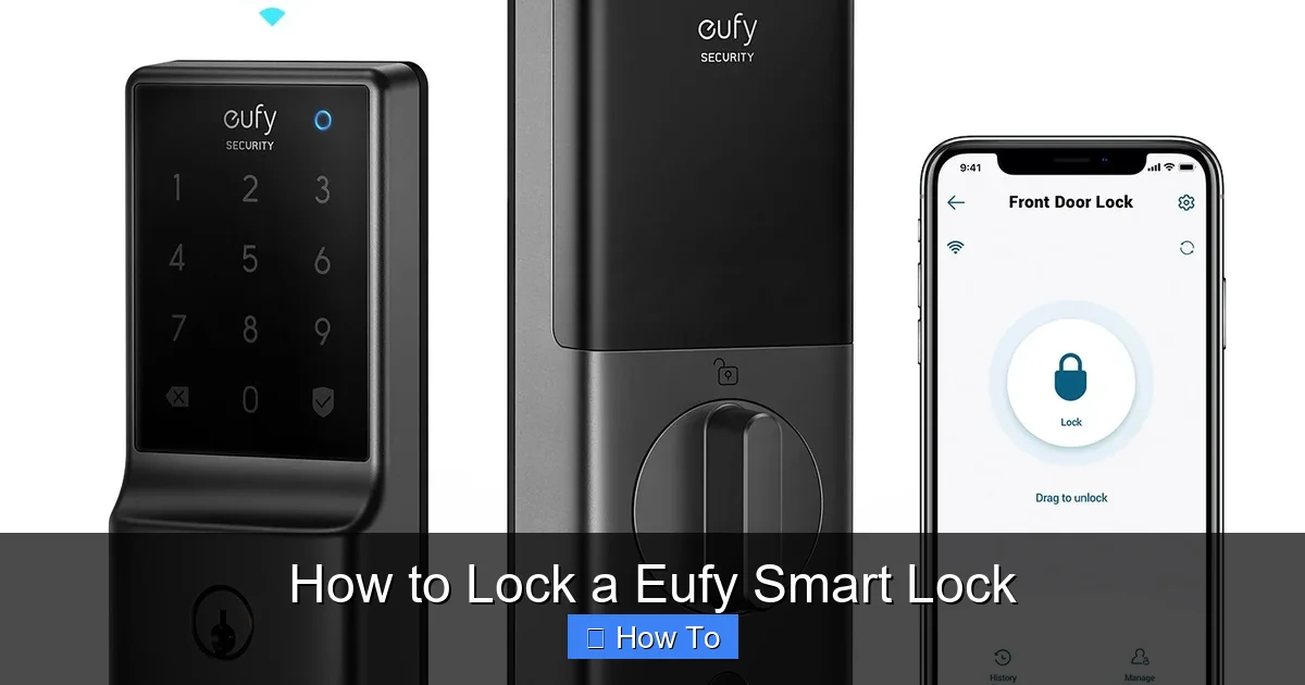 How to Lock a Eufy Smart Lock