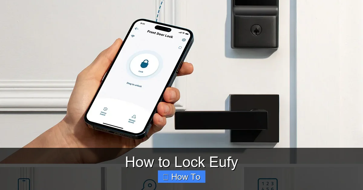 How to Lock Eufy