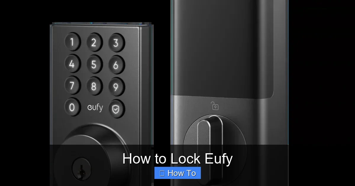 How to Lock Eufy