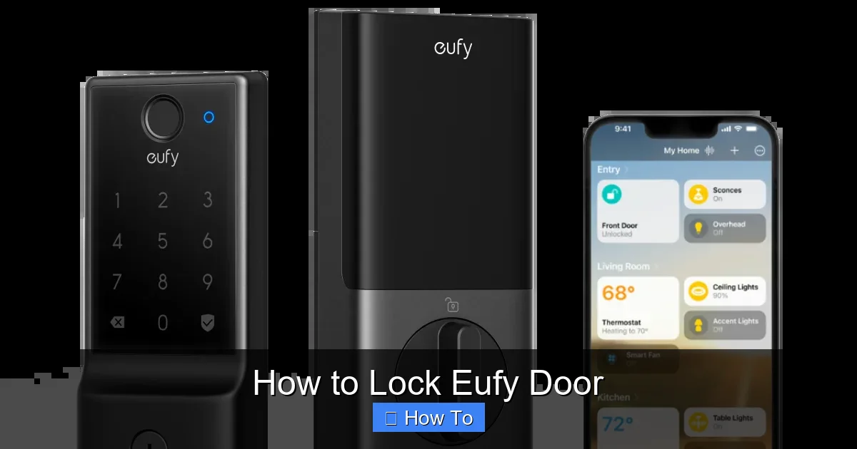 How to Lock Eufy Door