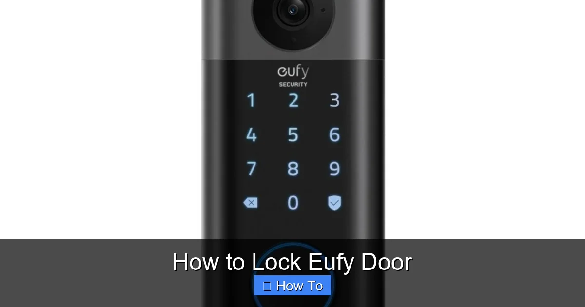 How to Lock Eufy Door
