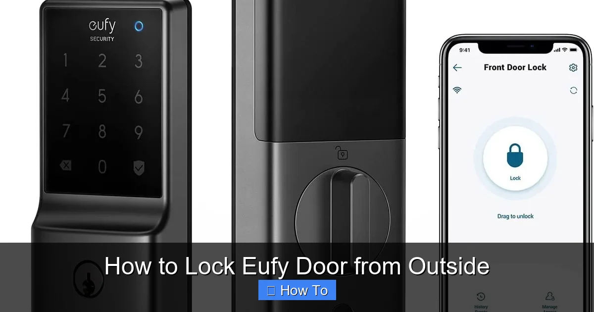 How to Lock Eufy Door from Outside