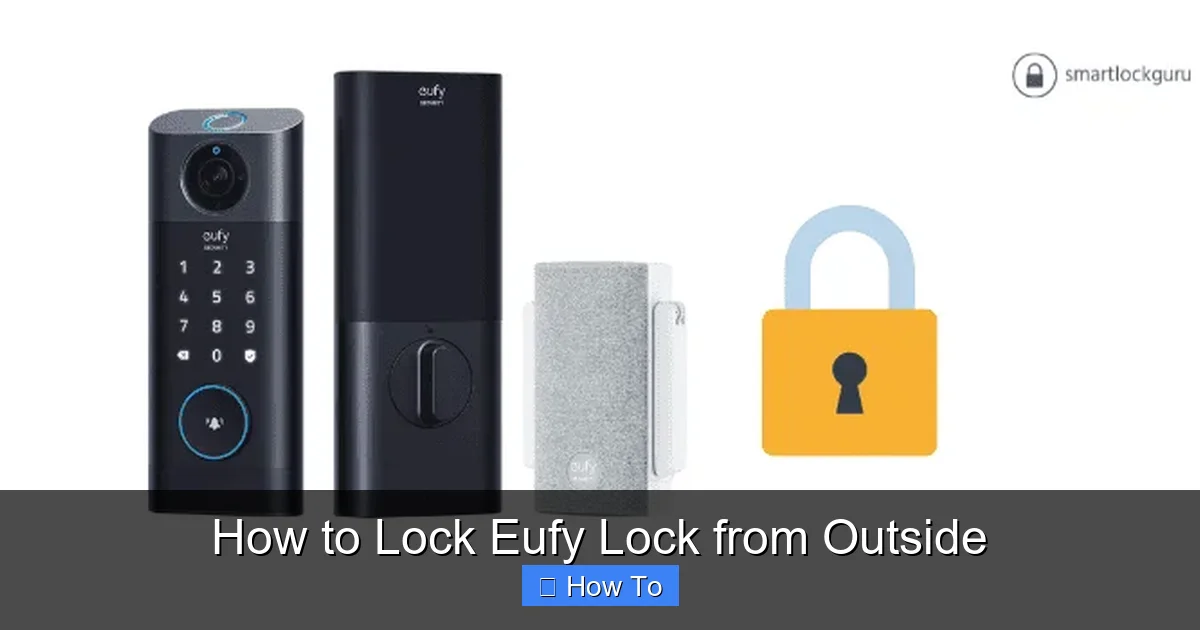 How to Lock Eufy Lock from Outside