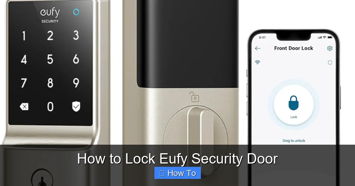 How to Lock Eufy Security Door