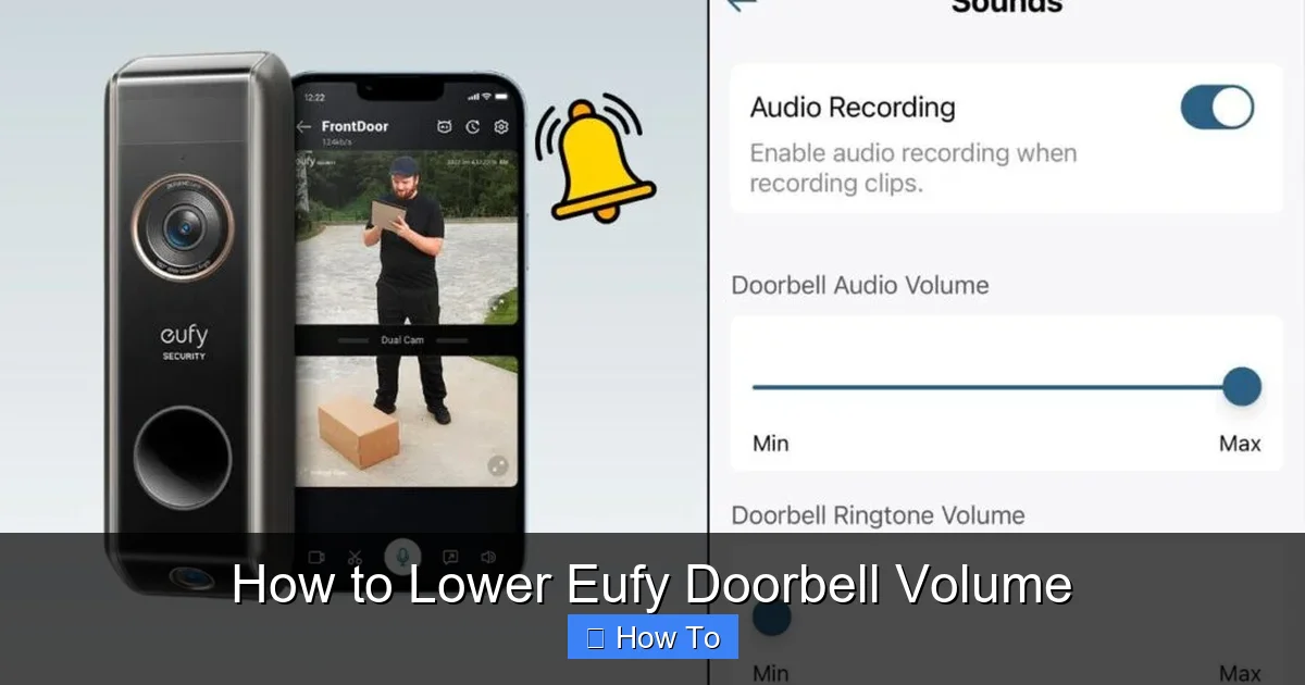 How to Lower Eufy Doorbell Volume