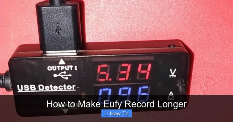 How to Make Eufy Record Longer