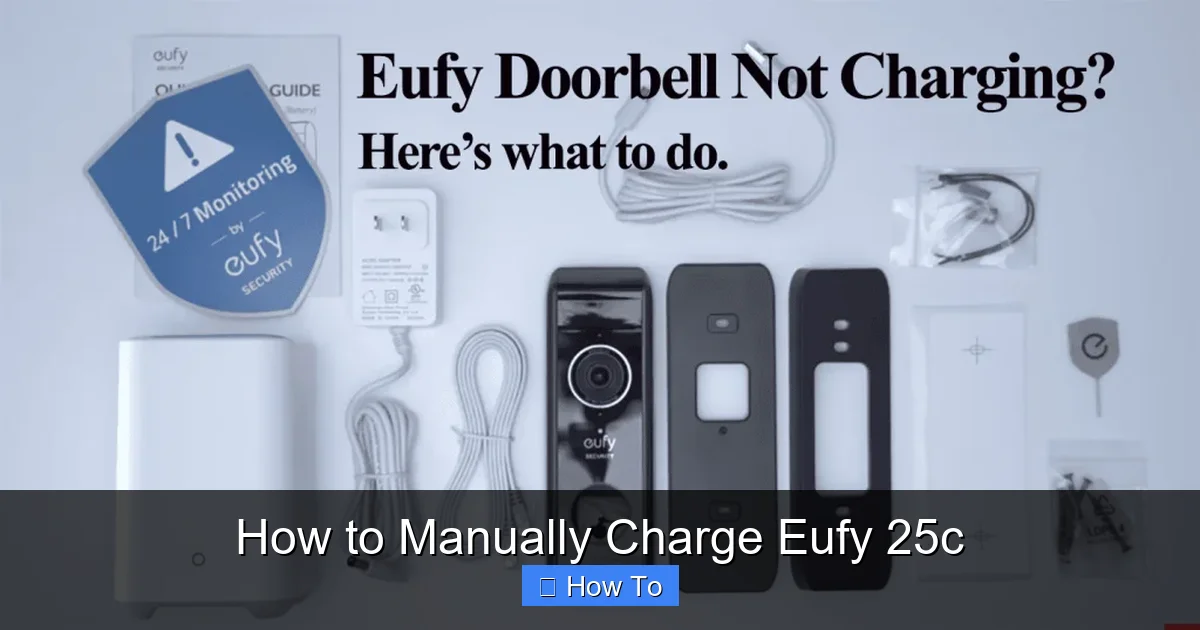 How to Manually Charge Eufy 25c