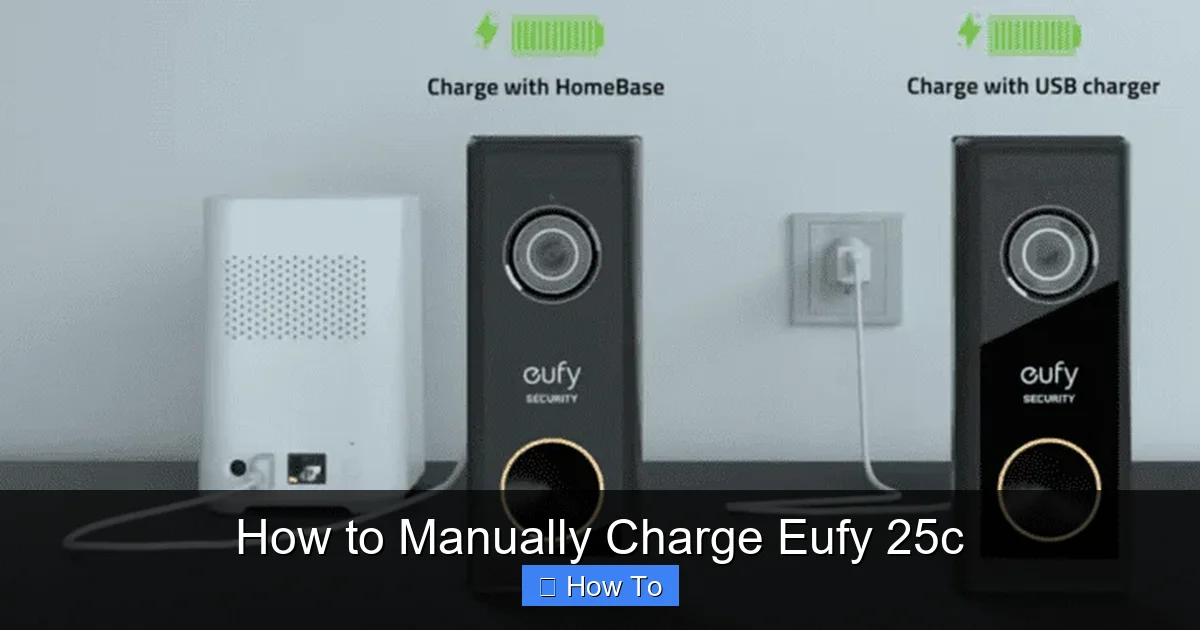How to Manually Charge Eufy 25c