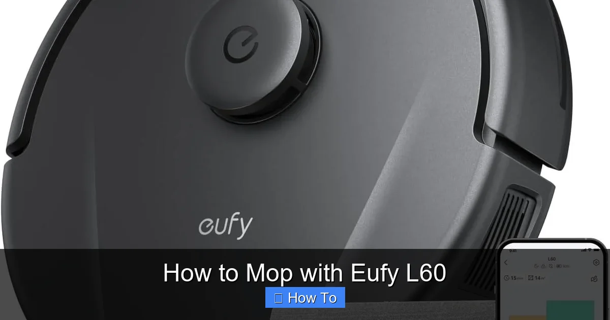 How to Mop with Eufy L60
