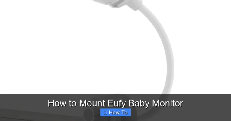 How to Mount Eufy Baby Monitor