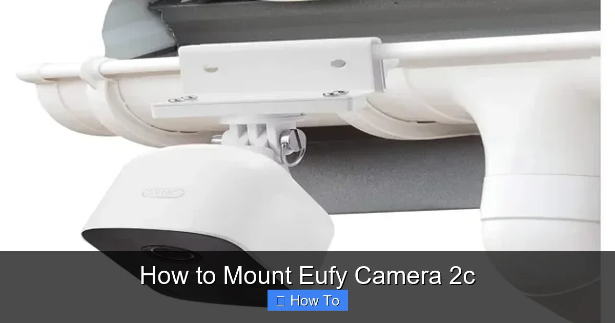 How to Mount Eufy Camera 2c