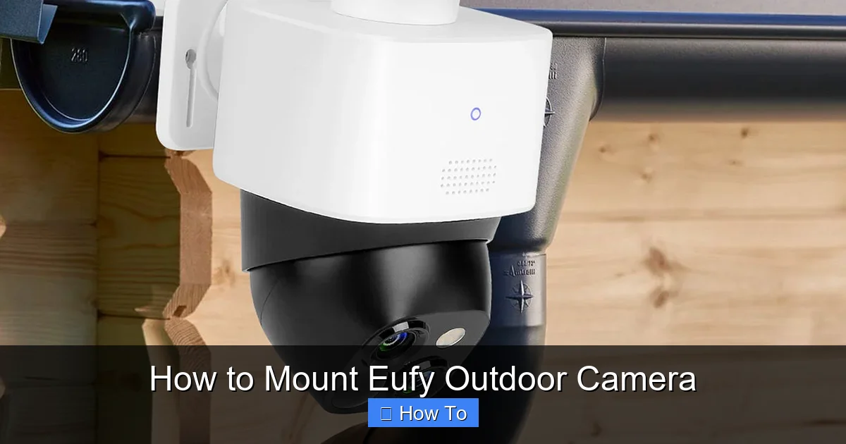How to Mount Eufy Outdoor Camera