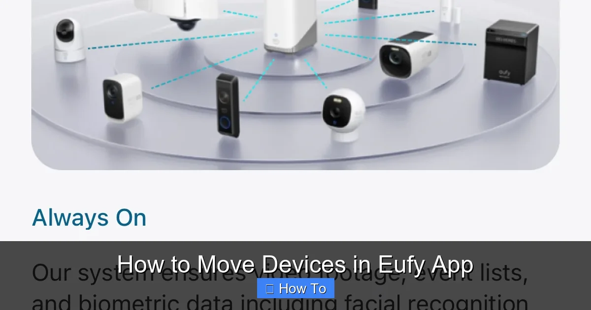 How to Move Devices in Eufy App