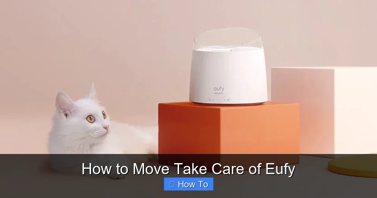 How to Move Take Care of Eufy