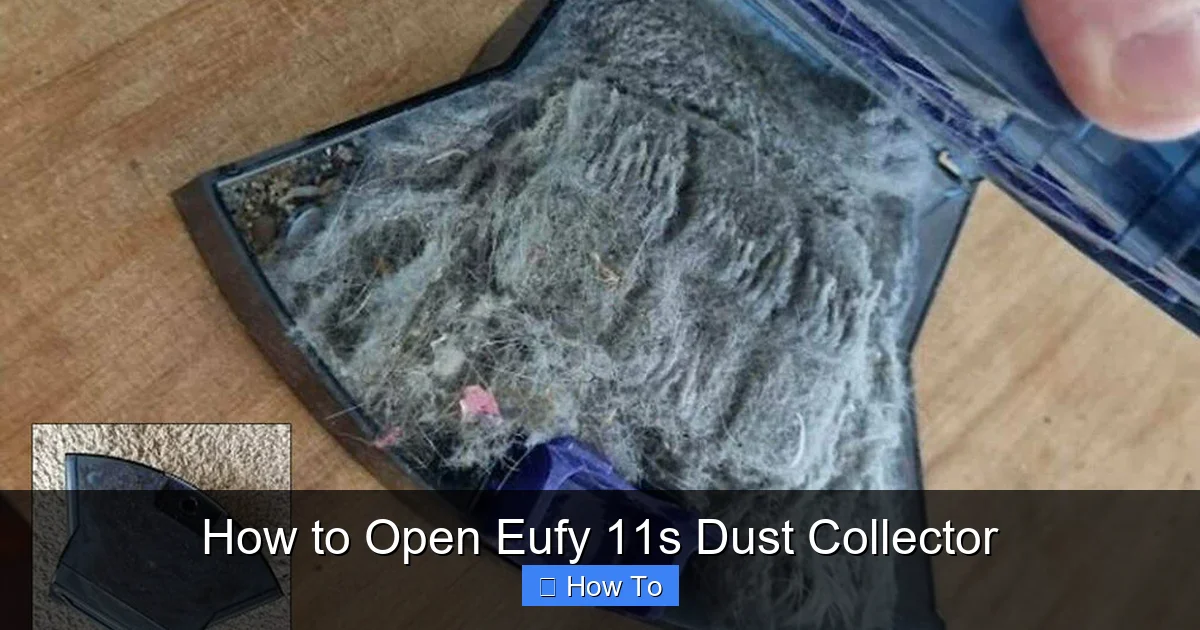 How to Open Eufy 11s Dust Collector