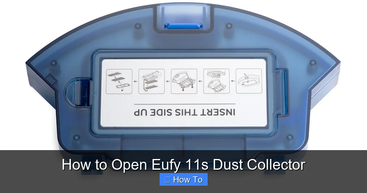 How to Open Eufy 11s Dust Collector