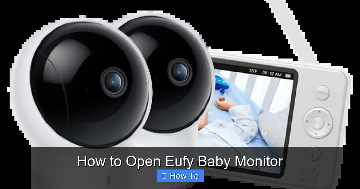 How to Open Eufy Baby Monitor
