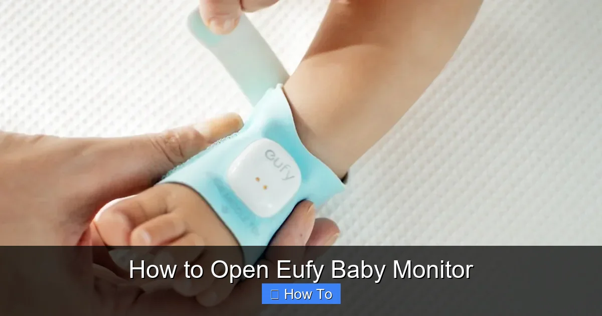 How to Open Eufy Baby Monitor