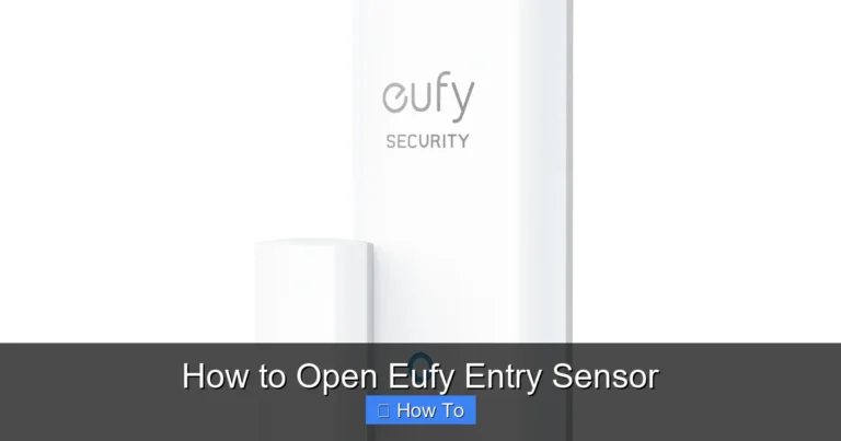 How to Open Eufy Entry Sensor