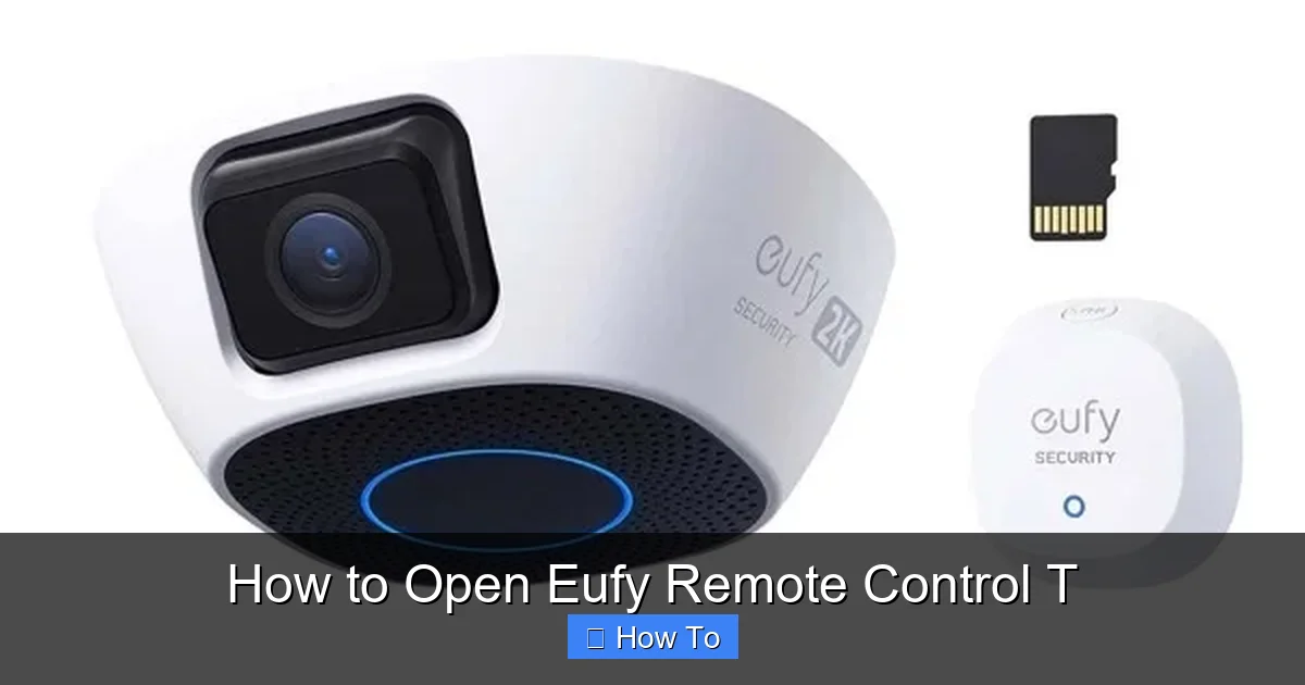 How to Open Eufy Remote Control T