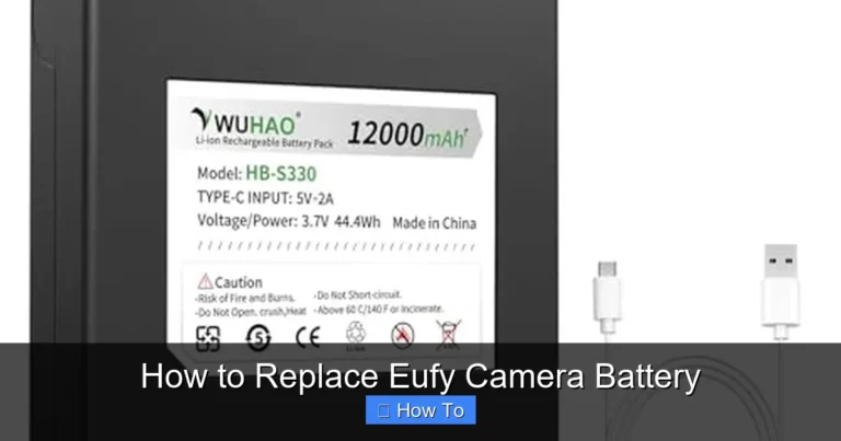 How to Replace Eufy Camera Battery