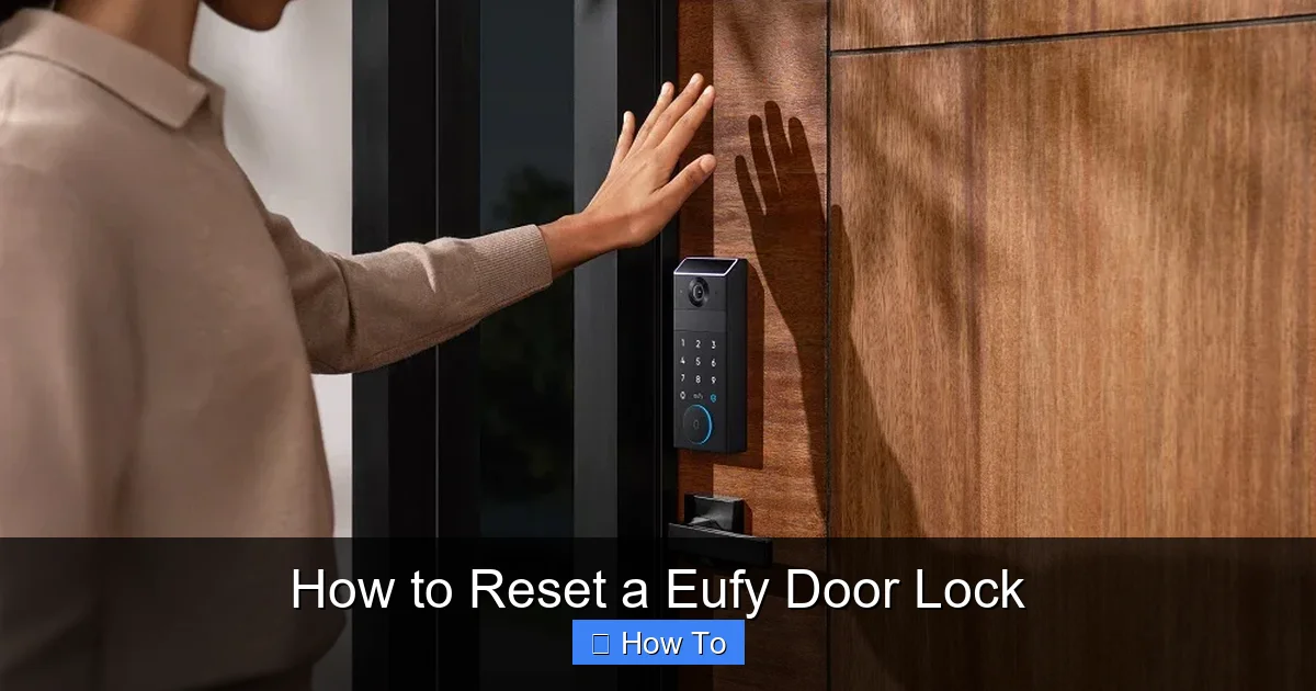 How to Reset a Eufy Door Lock
