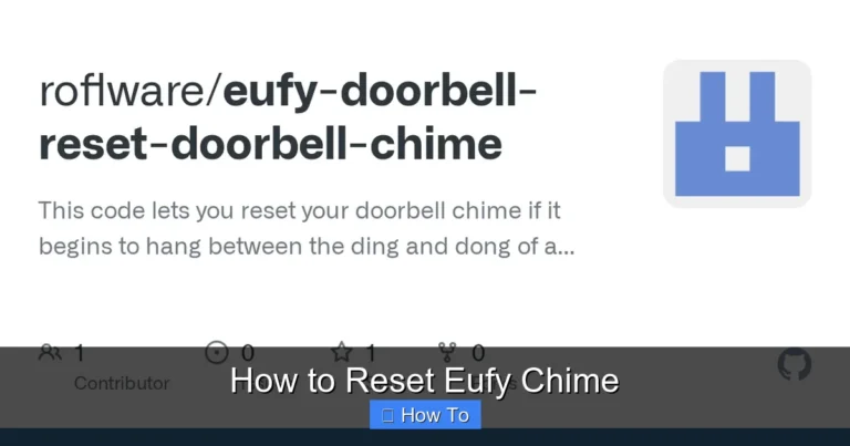 How to Reset Eufy Chime