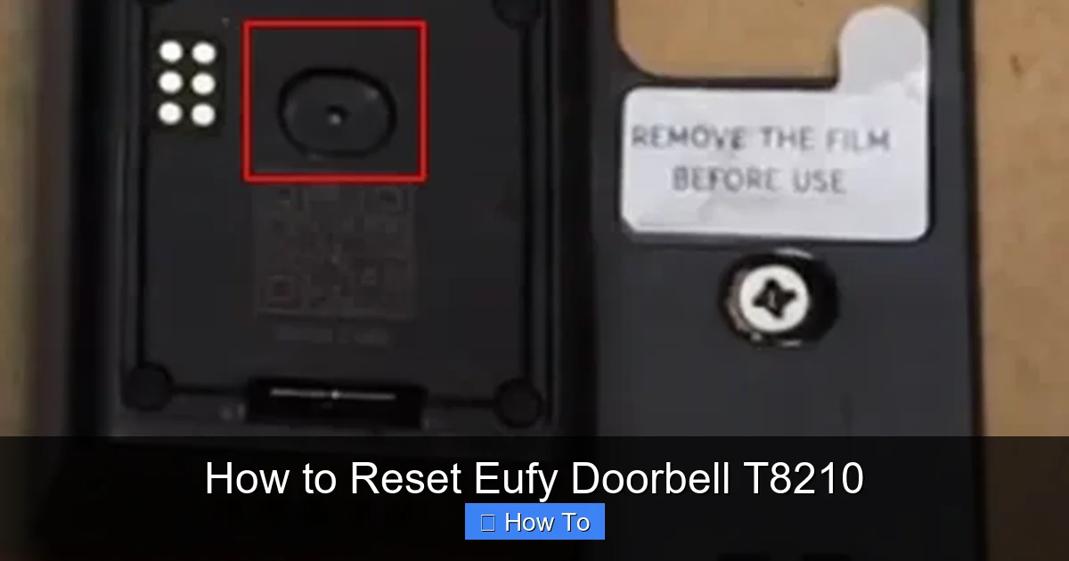How to Reset Eufy Doorbell T8210
