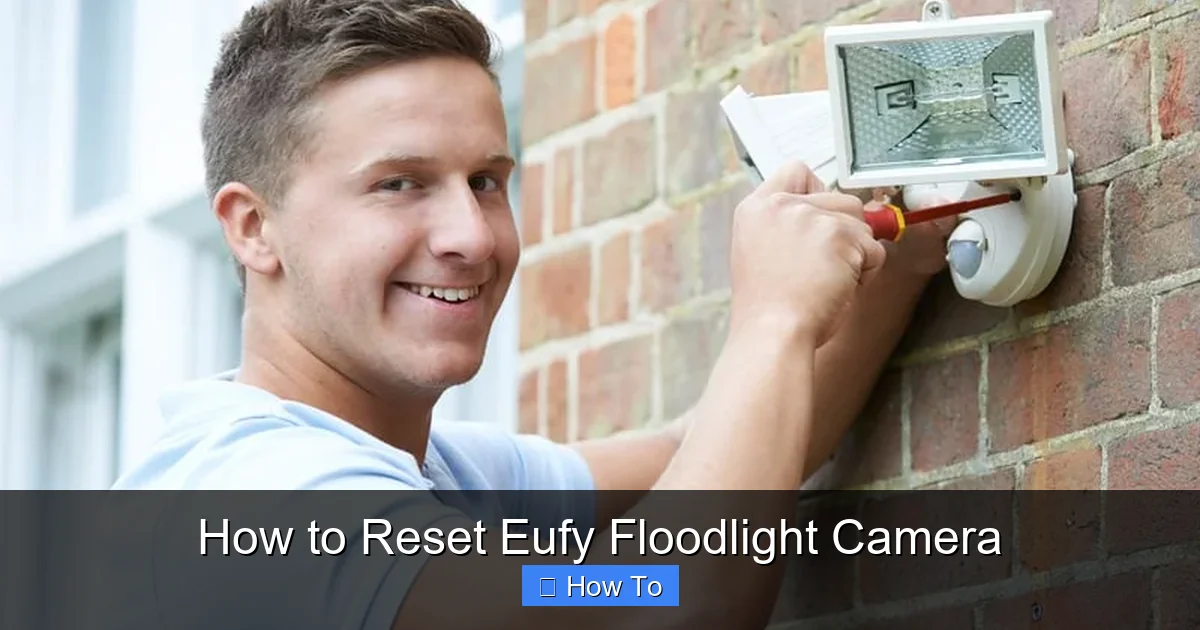 How to Reset Eufy Floodlight Camera