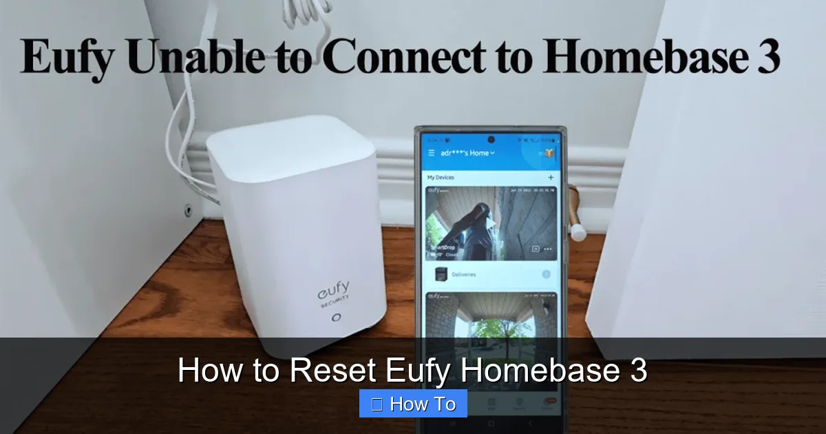 How to Reset Eufy Homebase 3