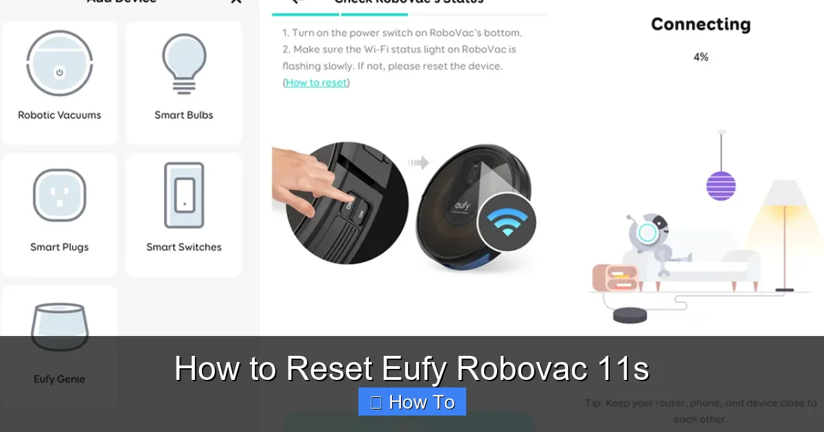 How to Reset Eufy Robovac 11s