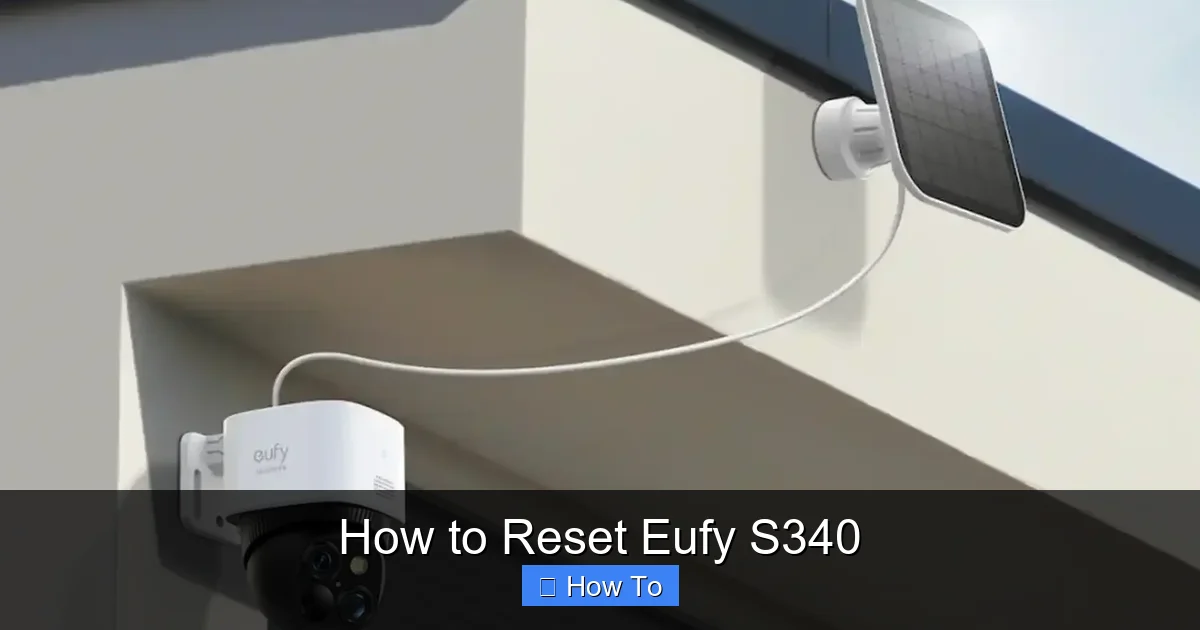 How to Reset Eufy S340