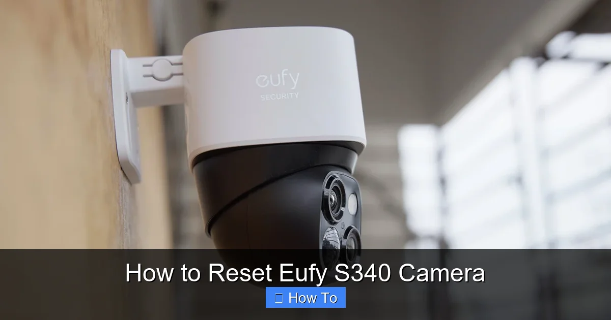 How to Reset Eufy S340 Camera