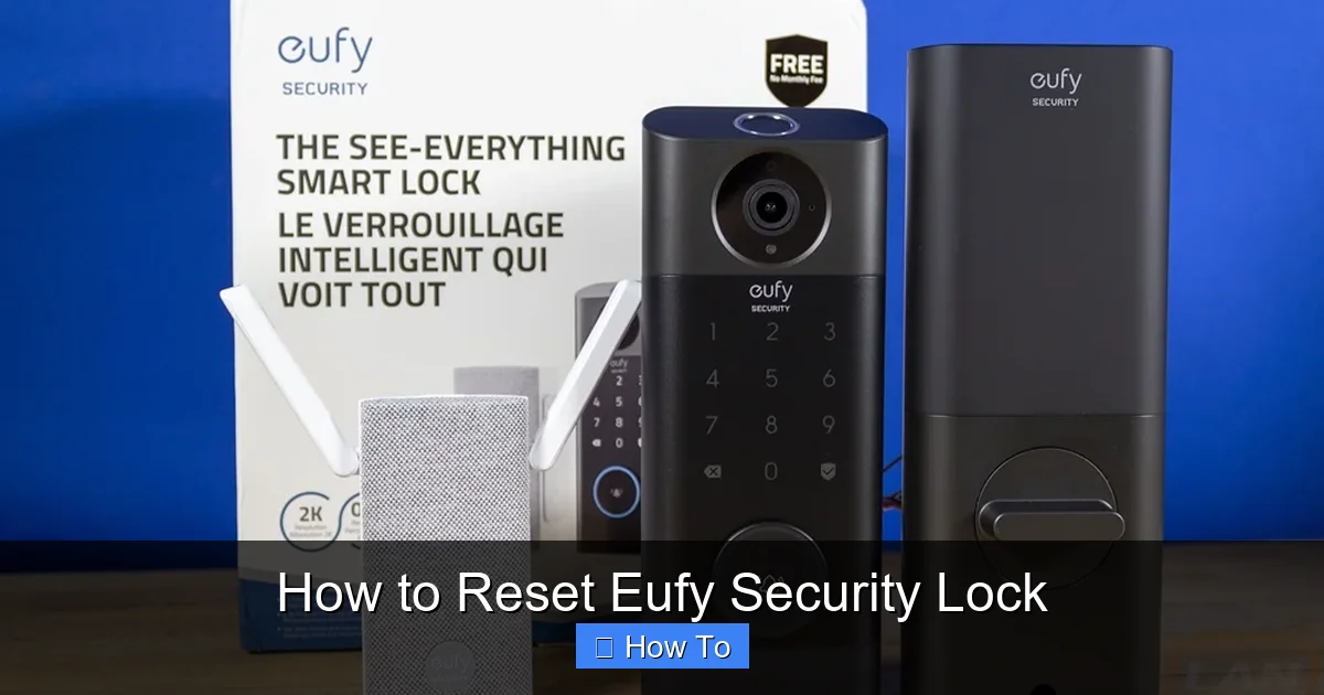 How to Reset Eufy Security Lock