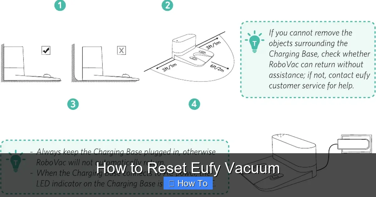 How to Reset Eufy Vacuum
