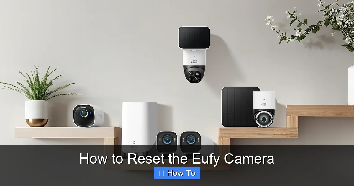 How to Reset the Eufy Camera