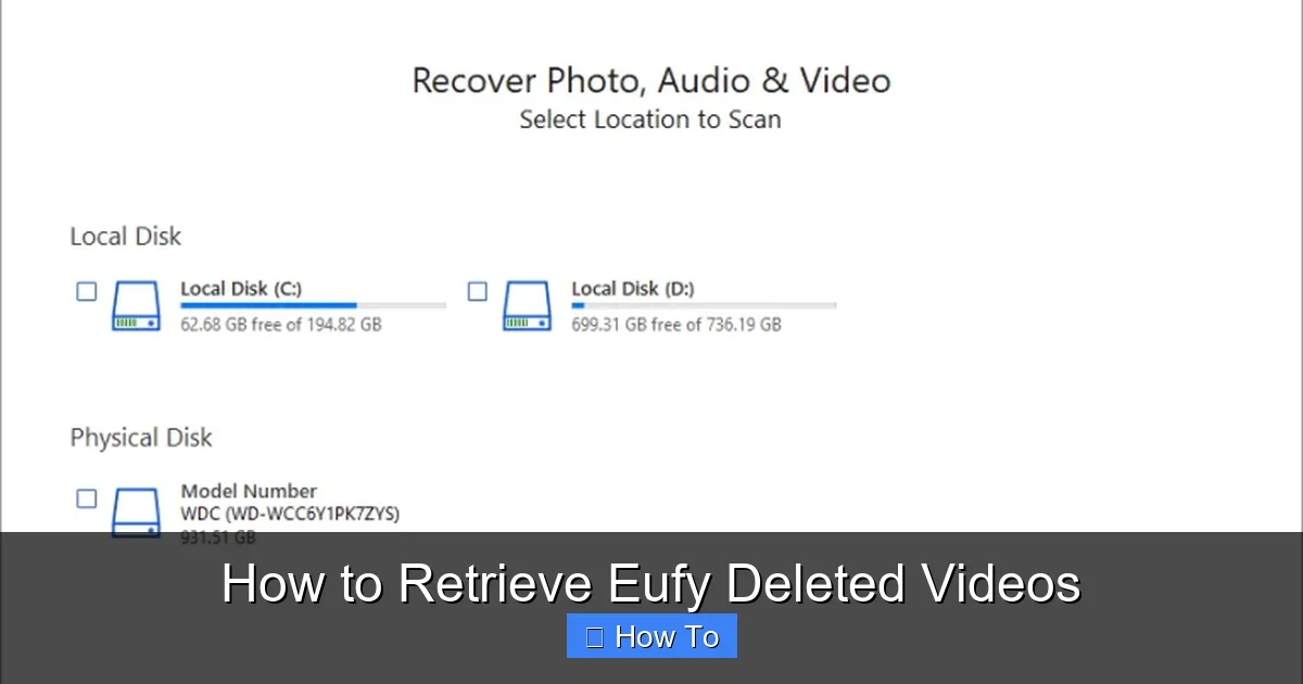 How to Retrieve Eufy Deleted Videos