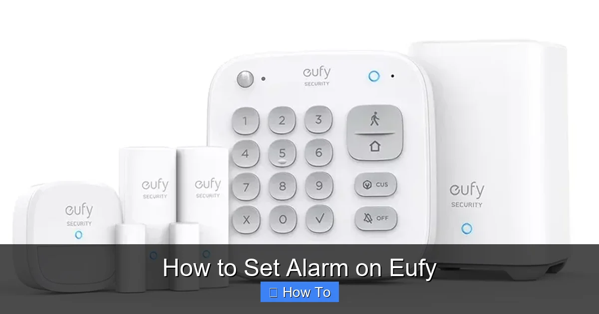How to Set Alarm on Eufy