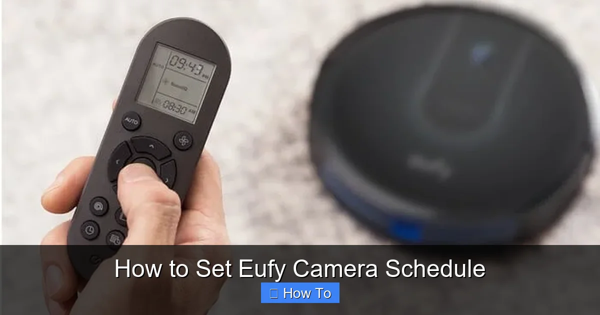 How to Set Eufy Camera Schedule