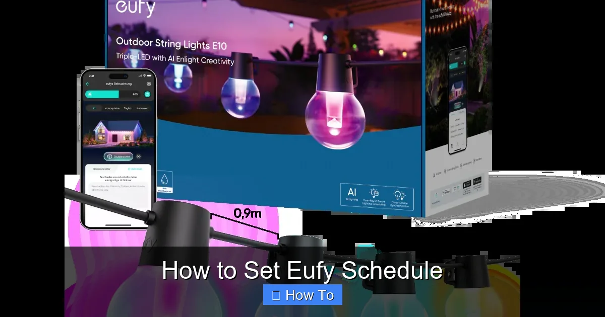 How to Set Eufy Schedule